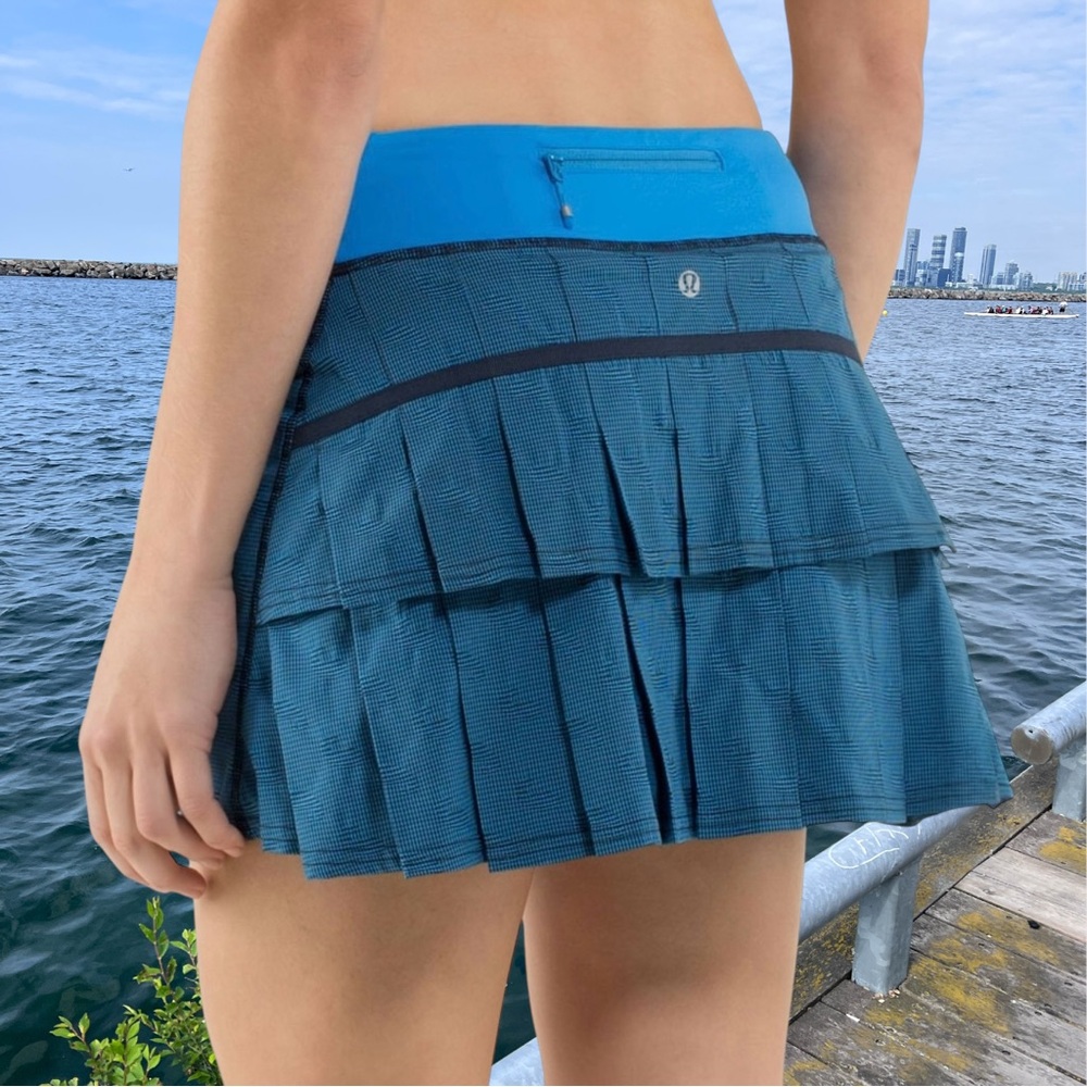 RARE Print! Lululemon Run: Pace Setter Tennis Golf Skirt Skort Sz. 8